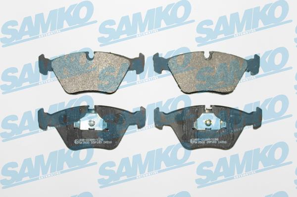 Samko 5SP193 - Тормозные колодки, дисковые, комплект autospares.lv