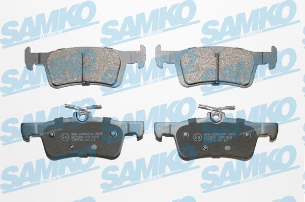 Samko 5SP1929 - Тормозные колодки, дисковые, комплект autospares.lv