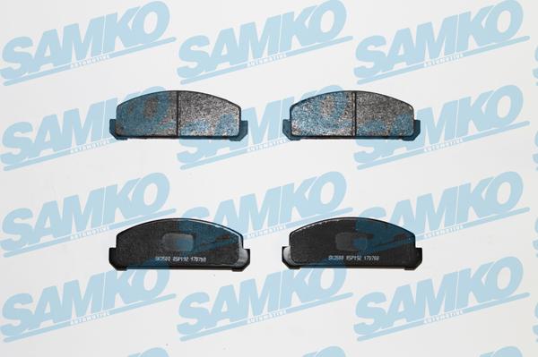 Samko 5SP192 - Тормозные колодки, дисковые, комплект autospares.lv