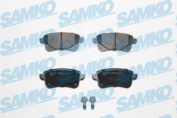 Samko 5SP1979 - Тормозные колодки, дисковые, комплект autospares.lv