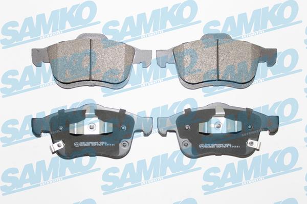 Samko 5SP1974 - Тормозные колодки, дисковые, комплект autospares.lv