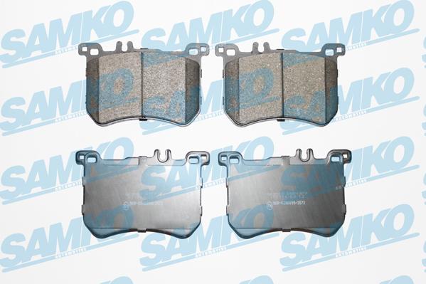 Samko 5SP1972 - Тормозные колодки, дисковые, комплект autospares.lv