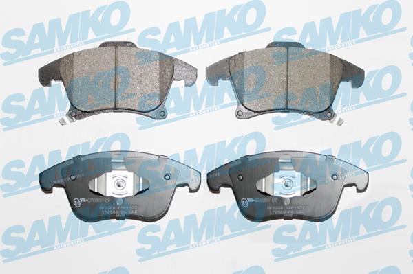 Samko 5SP1977 - Тормозные колодки, дисковые, комплект autospares.lv