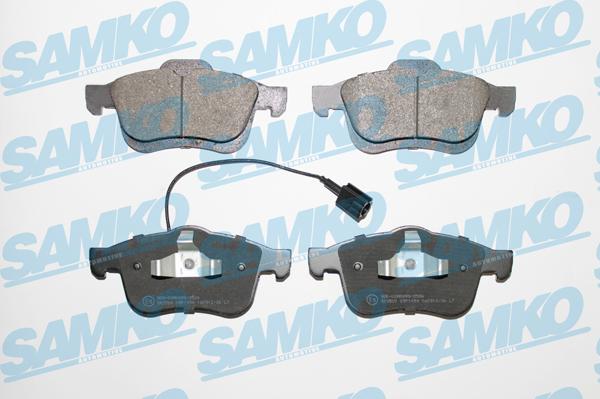 Samko 5SP1494 - Тормозные колодки, дисковые, комплект autospares.lv