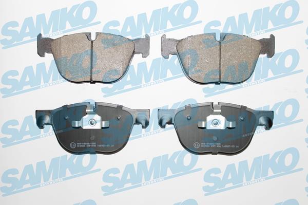 Samko 5SP1496 - Тормозные колодки, дисковые, комплект autospares.lv