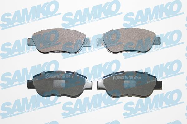 Samko 5SP1491 - Тормозные колодки, дисковые, комплект autospares.lv