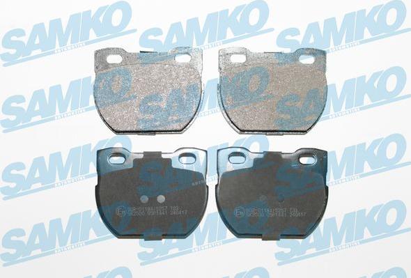 Samko 5SP1441 - Тормозные колодки, дисковые, комплект autospares.lv