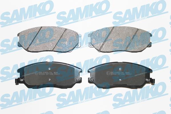 Samko 5SP1448 - Тормозные колодки, дисковые, комплект autospares.lv