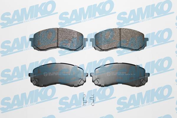 Samko 5SP1454 - Тормозные колодки, дисковые, комплект autospares.lv