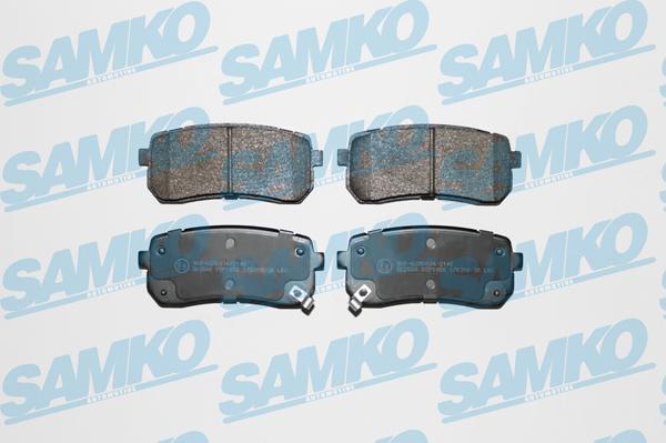 Samko 5SP1450 - Тормозные колодки, дисковые, комплект autospares.lv