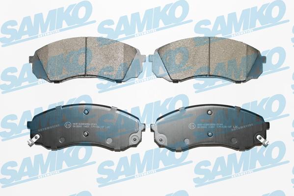 Samko 5SP1451 - Тормозные колодки, дисковые, комплект autospares.lv