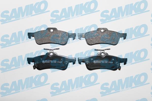 Samko 5SP1458 - Тормозные колодки, дисковые, комплект autospares.lv