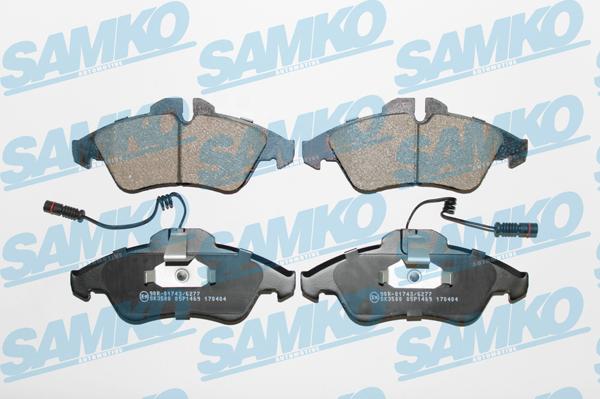 Samko 5SP1469 - Тормозные колодки, дисковые, комплект autospares.lv