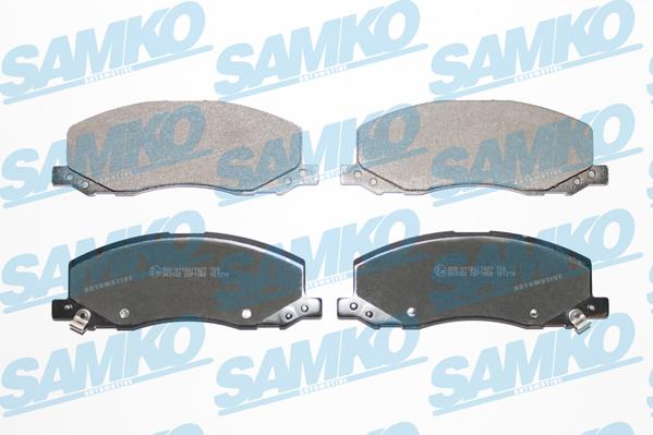 Samko 5SP1468 - Тормозные колодки, дисковые, комплект autospares.lv