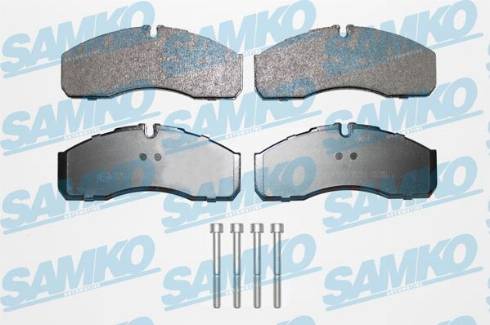 Samko 5SP1462 - Тормозные колодки, дисковые, комплект autospares.lv