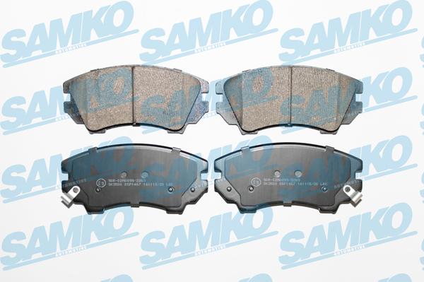 Samko 5SP1467 - Тормозные колодки, дисковые, комплект autospares.lv