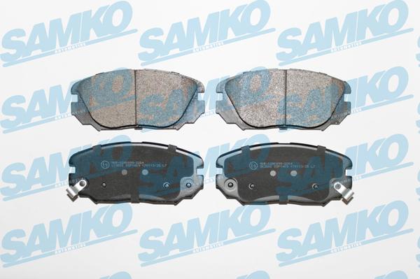 Samko 5SP1409 - Тормозные колодки, дисковые, комплект autospares.lv