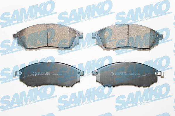 Samko 5SP1406 - Тормозные колодки, дисковые, комплект autospares.lv