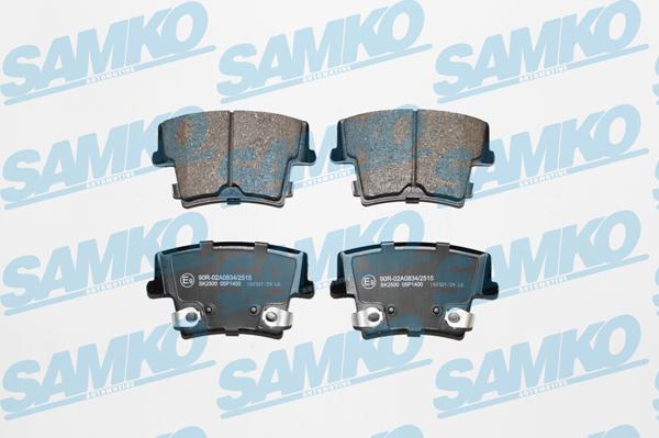 Samko 5SP1400 - Тормозные колодки, дисковые, комплект autospares.lv