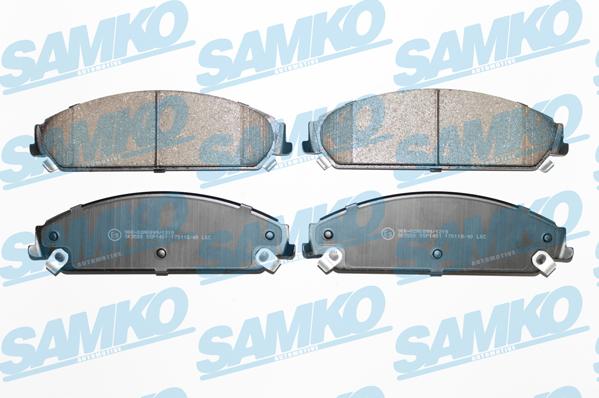 Samko 5SP1401 - Тормозные колодки, дисковые, комплект autospares.lv