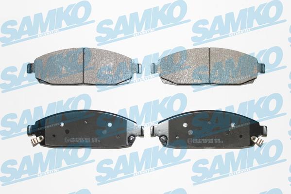 Samko 5SP1403 - Тормозные колодки, дисковые, комплект autospares.lv