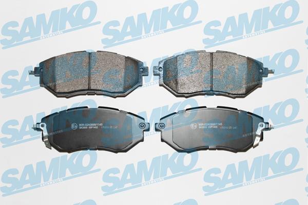 Samko 5SP1402 - Тормозные колодки, дисковые, комплект autospares.lv