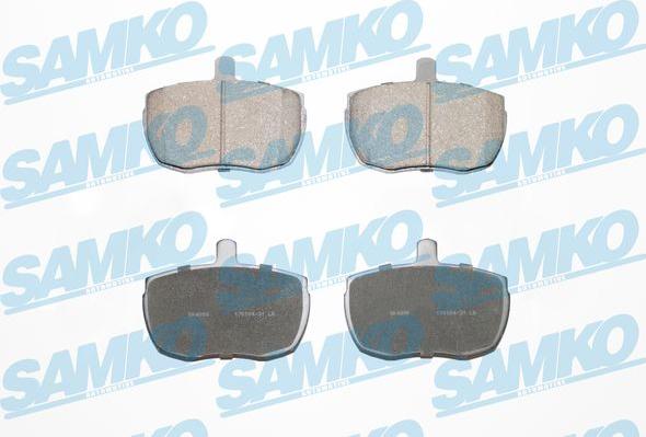Samko 5SP140 - Тормозные колодки, дисковые, комплект autospares.lv