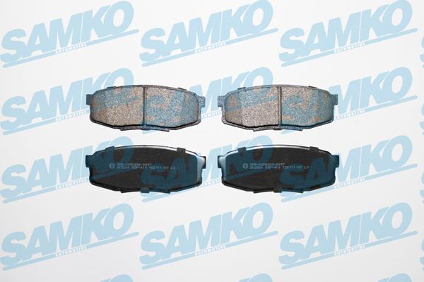 Samko 5SP1419 - Тормозные колодки, дисковые, комплект autospares.lv