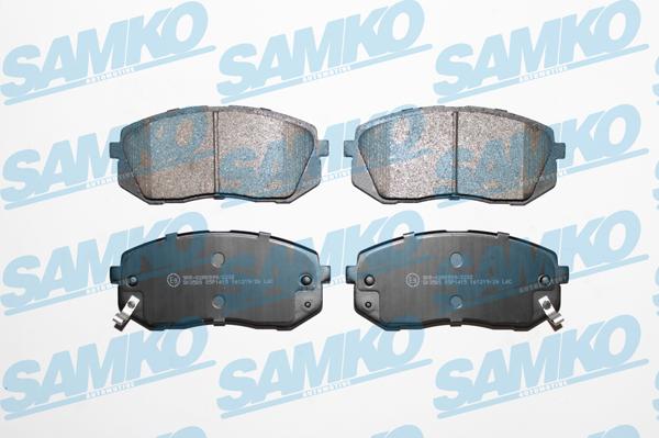 Samko 5SP1415 - Тормозные колодки, дисковые, комплект autospares.lv