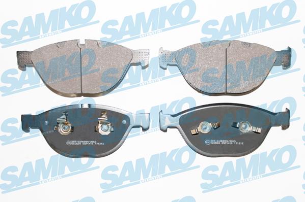 Samko 5SP1410 - Тормозные колодки, дисковые, комплект autospares.lv