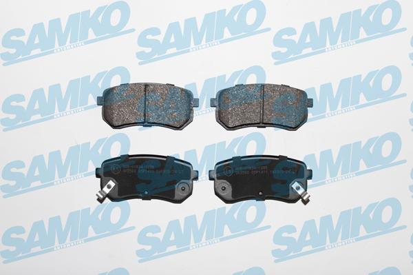 Samko 5SP1411 - Тормозные колодки, дисковые, комплект autospares.lv