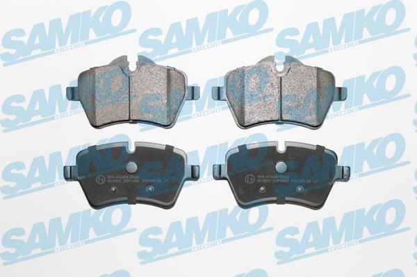 Samko 5SP1485 - Тормозные колодки, дисковые, комплект autospares.lv