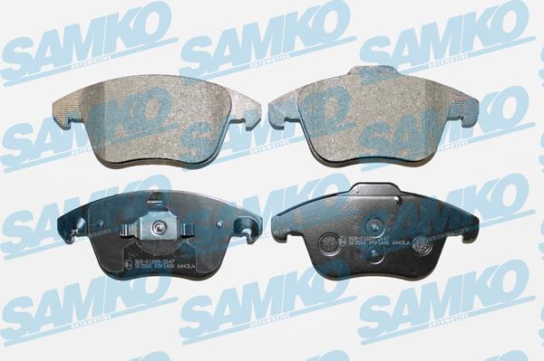 Samko 5SP1480 - Тормозные колодки, дисковые, комплект autospares.lv