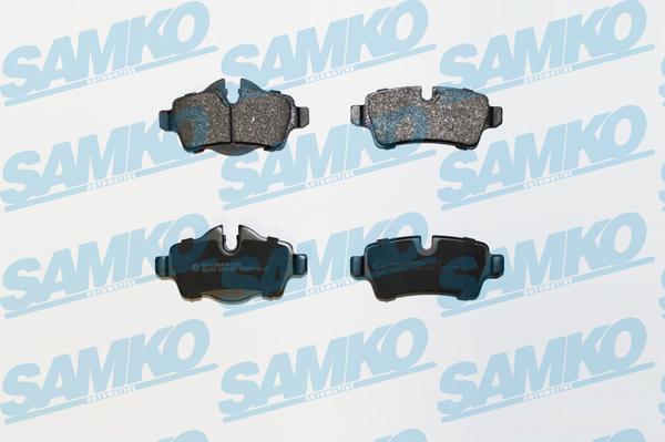 Samko 5SP1481 - Тормозные колодки, дисковые, комплект autospares.lv