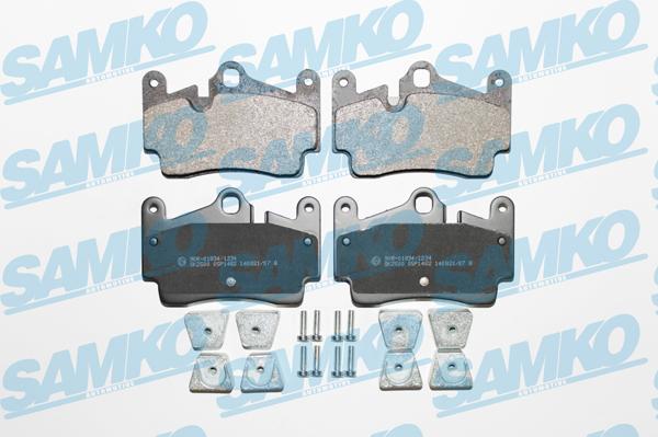 Samko 5SP1482 - Тормозные колодки, дисковые, комплект autospares.lv