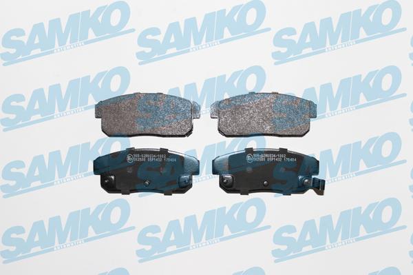 Samko 5SP1432 - Тормозные колодки, дисковые, комплект autospares.lv