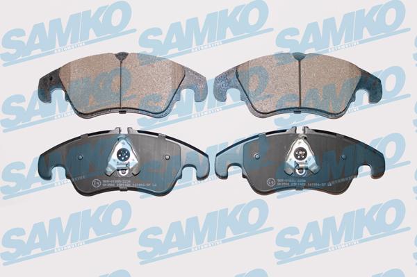 Samko 5SP1420 - Тормозные колодки, дисковые, комплект autospares.lv