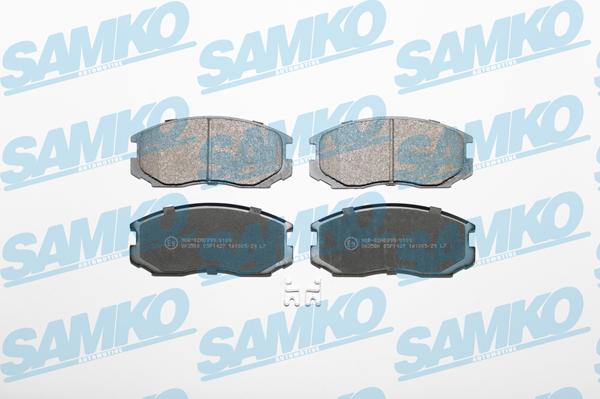 Samko 5SP1427 - Тормозные колодки, дисковые, комплект autospares.lv