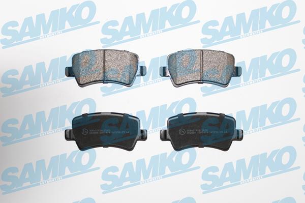 Samko 5SP1474 - Тормозные колодки, дисковые, комплект autospares.lv