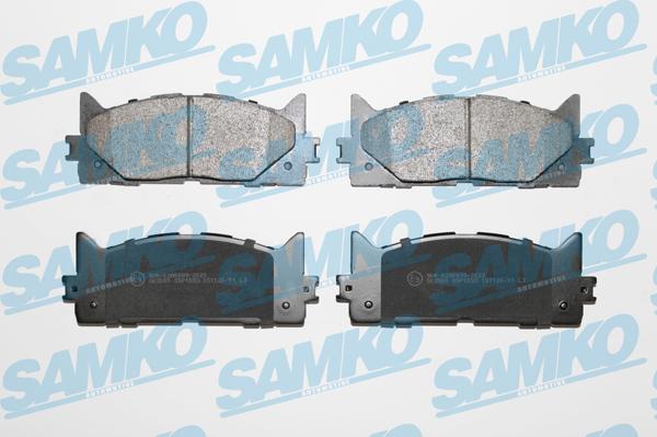 Samko 5SP1593 - Тормозные колодки, дисковые, комплект autospares.lv