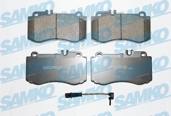 Samko 5SP1592A - Тормозные колодки, дисковые, комплект autospares.lv