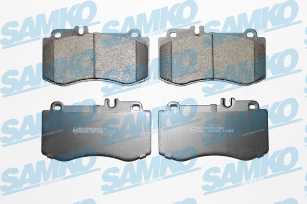 Samko 5SP1592 - Тормозные колодки, дисковые, комплект autospares.lv