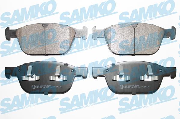 Samko 5SP1597 - Тормозные колодки, дисковые, комплект autospares.lv