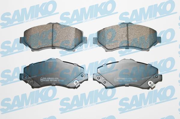 Samko 5SP1548 - Тормозные колодки, дисковые, комплект autospares.lv