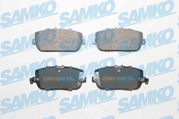 Samko 5SP1554 - Тормозные колодки, дисковые, комплект autospares.lv
