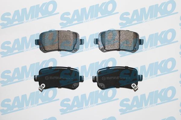 Samko 5SP1550 - Тормозные колодки, дисковые, комплект autospares.lv