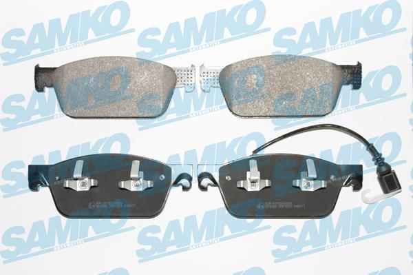 Samko 5SP1551 - Тормозные колодки, дисковые, комплект autospares.lv