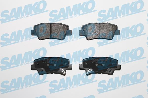 Samko 5SP1558 - Тормозные колодки, дисковые, комплект autospares.lv