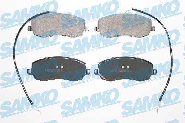 Samko 5SP1557 - Тормозные колодки, дисковые, комплект autospares.lv