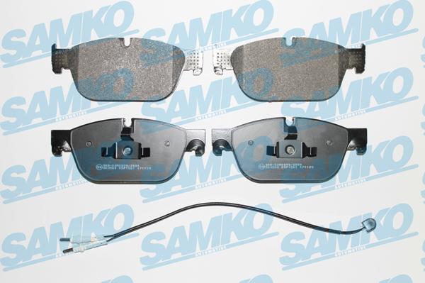 Samko 5SP1561A - Тормозные колодки, дисковые, комплект autospares.lv